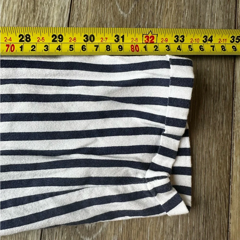 Mayoral Girls High Waist Paper Boy Mayoral Navy Stripe‎ Pleated Pants Size 14